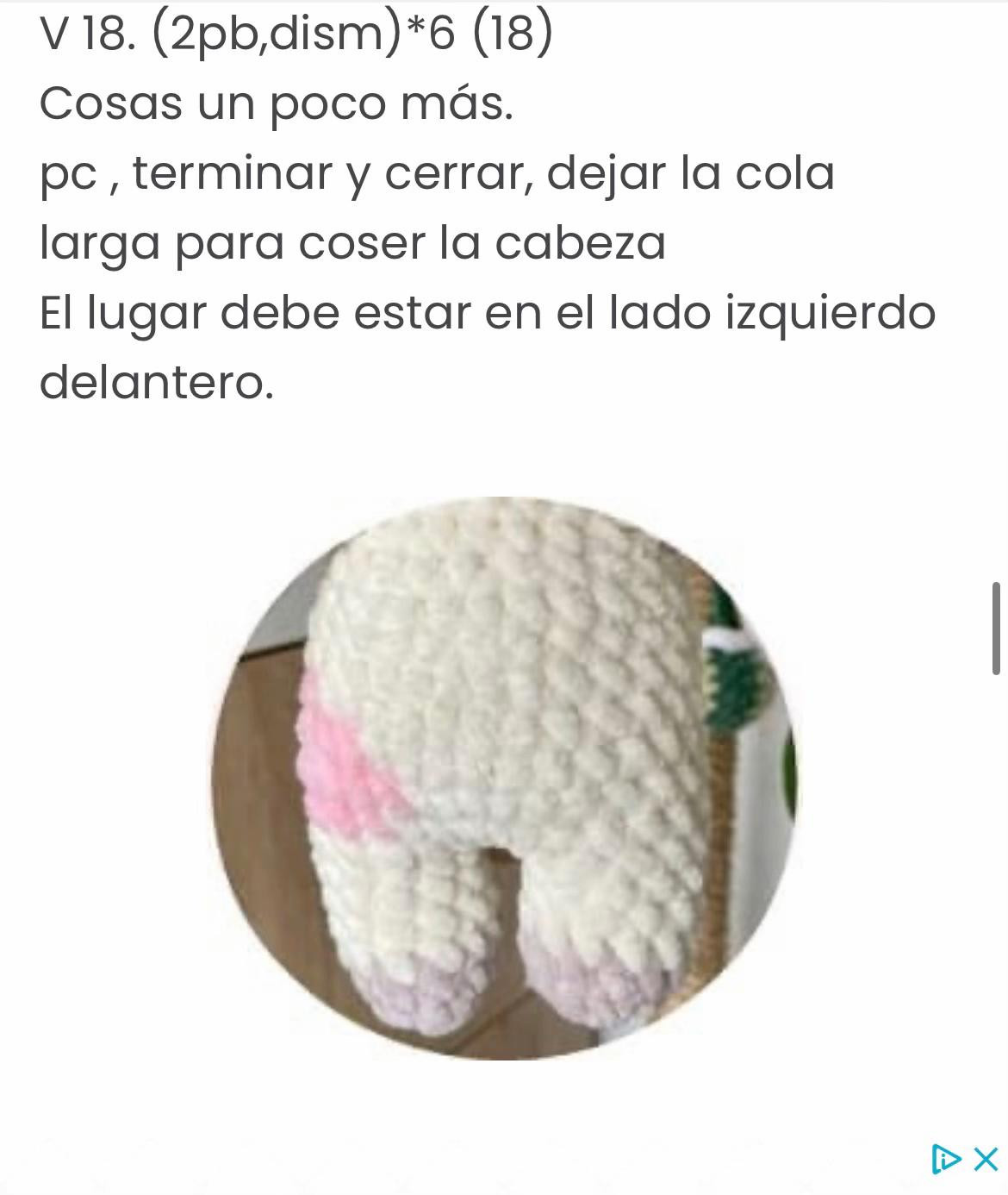 Patrón gratis de vaquita a crochet