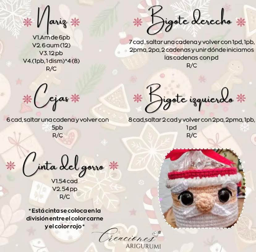 Patrón gratuito de Santa porta panqué fácil y rápido