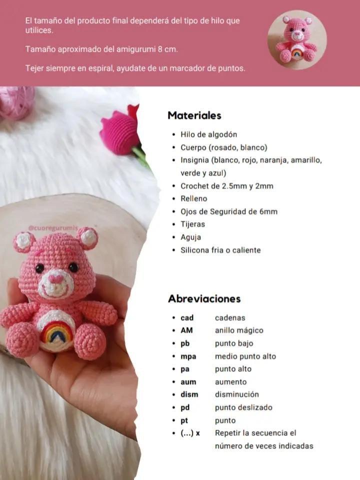 Patrón para Tejer Ositos Cariñositos a Crochet