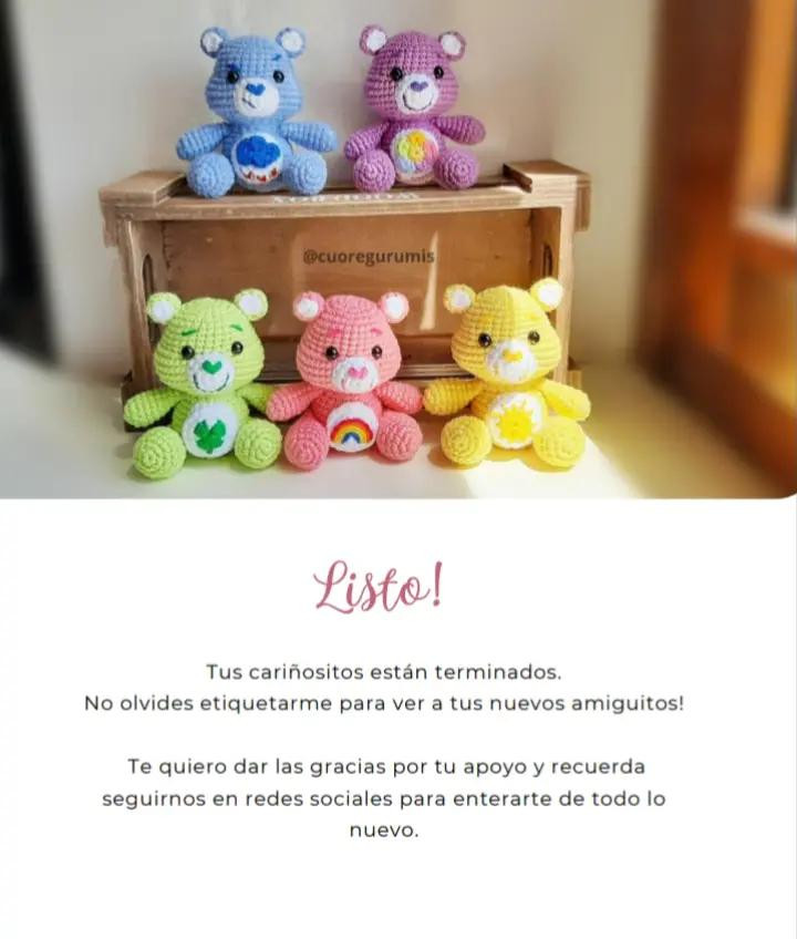 Patrón para Tejer Ositos Cariñositos a Crochet