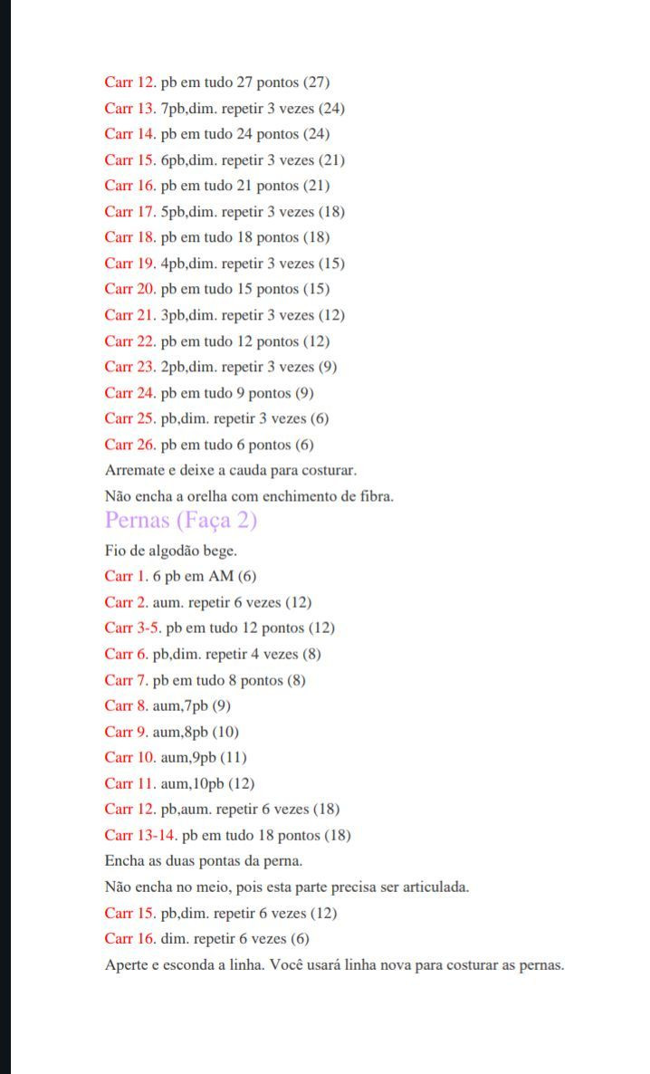 PDF Crochê Guirlanda de Coelho Receita de Amigurumi Grátis