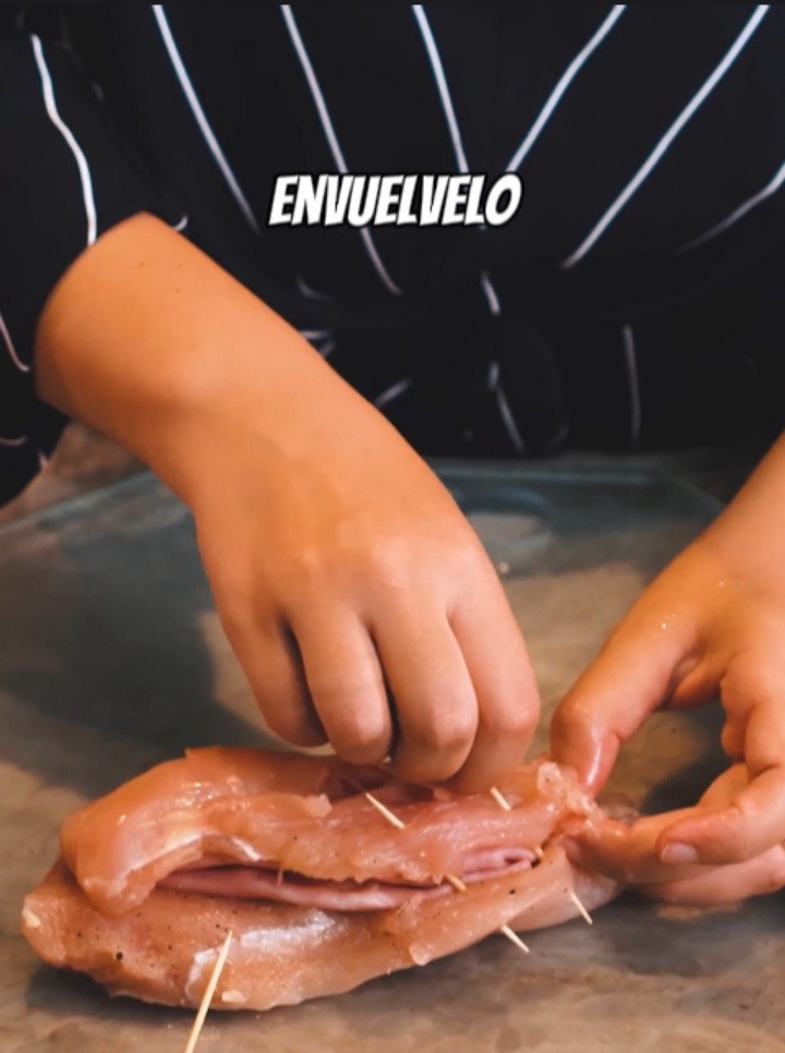 Pechuga a la Gordon Blue en la AirFryer