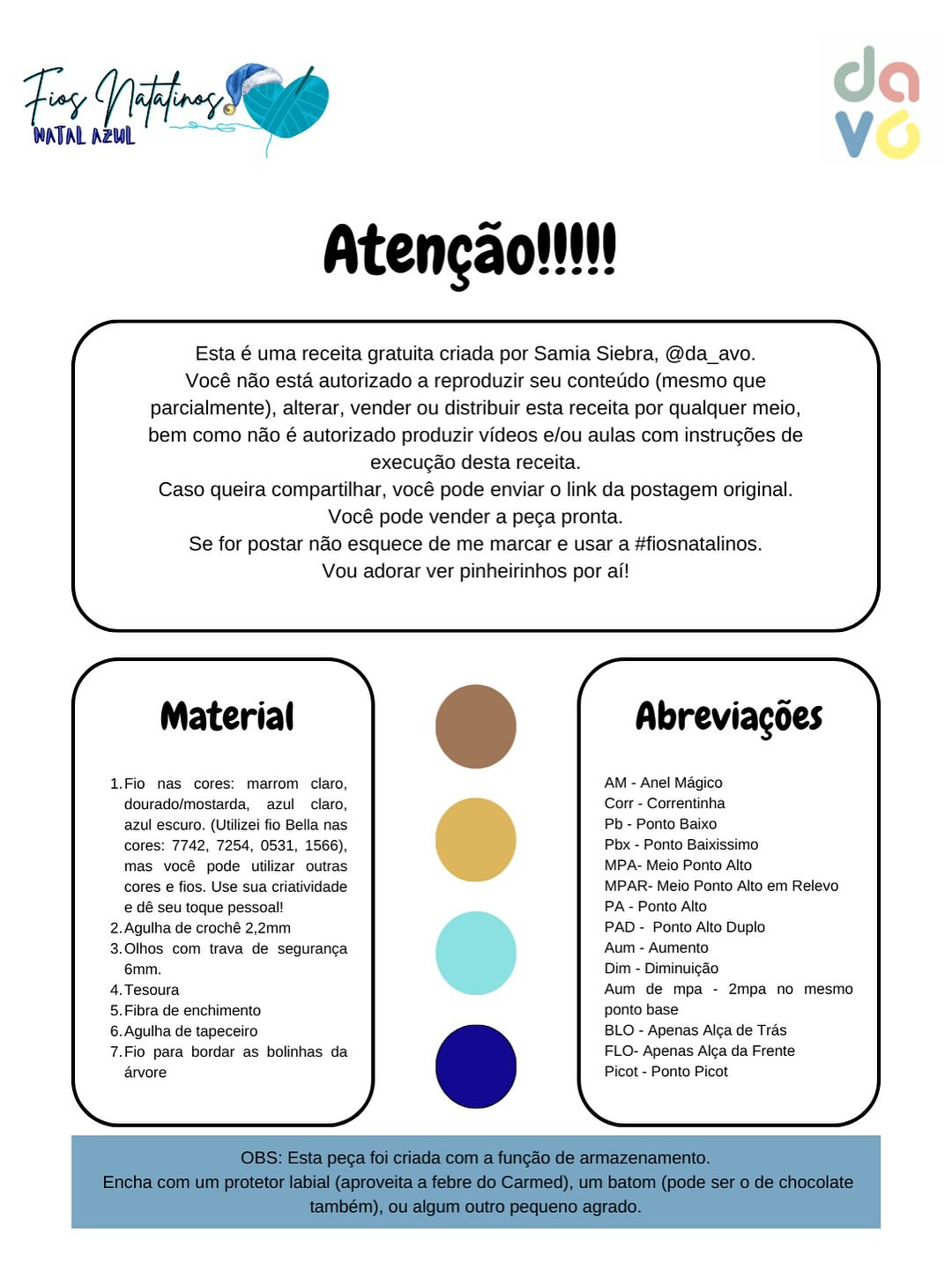 Pinheirinho de Crochê Porta-batom Natalino Fofinho e Criativo