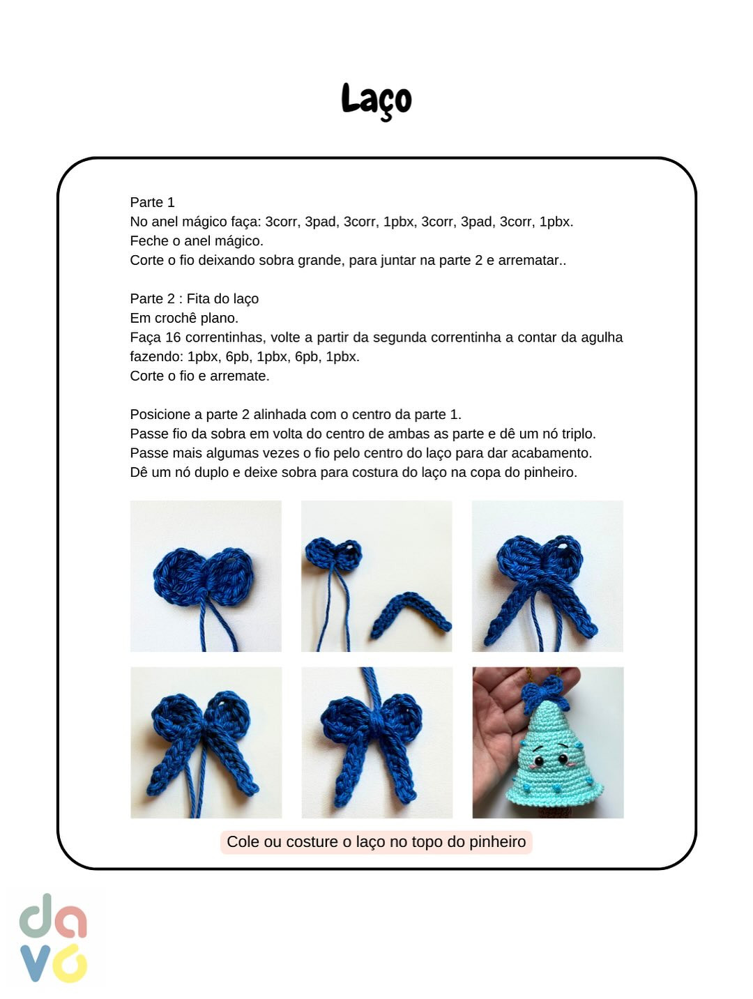 Pinheirinho de Crochê Porta-batom Natalino Fofinho e Criativo