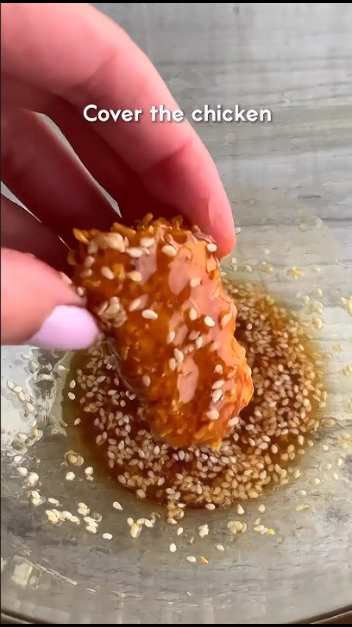 Pollo Sésame en la AirFryer