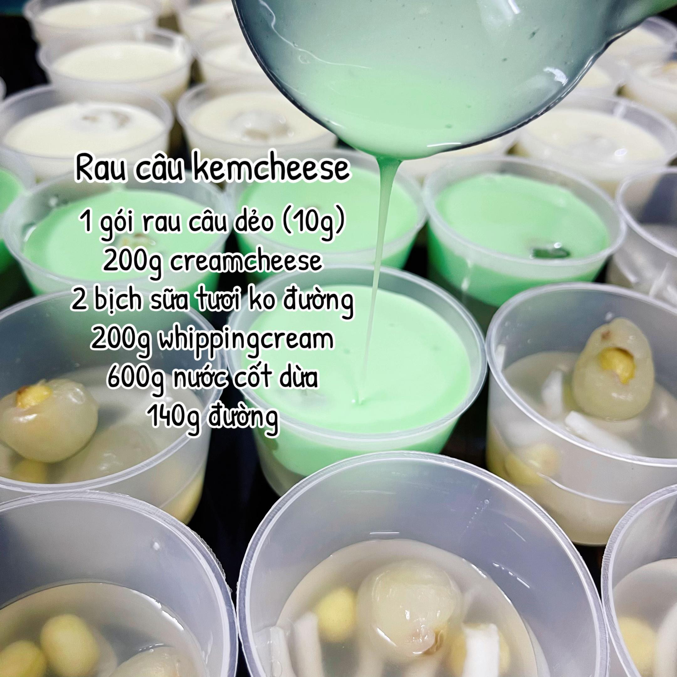 RAU CÂU SEN NHÃN KEM CHEESE