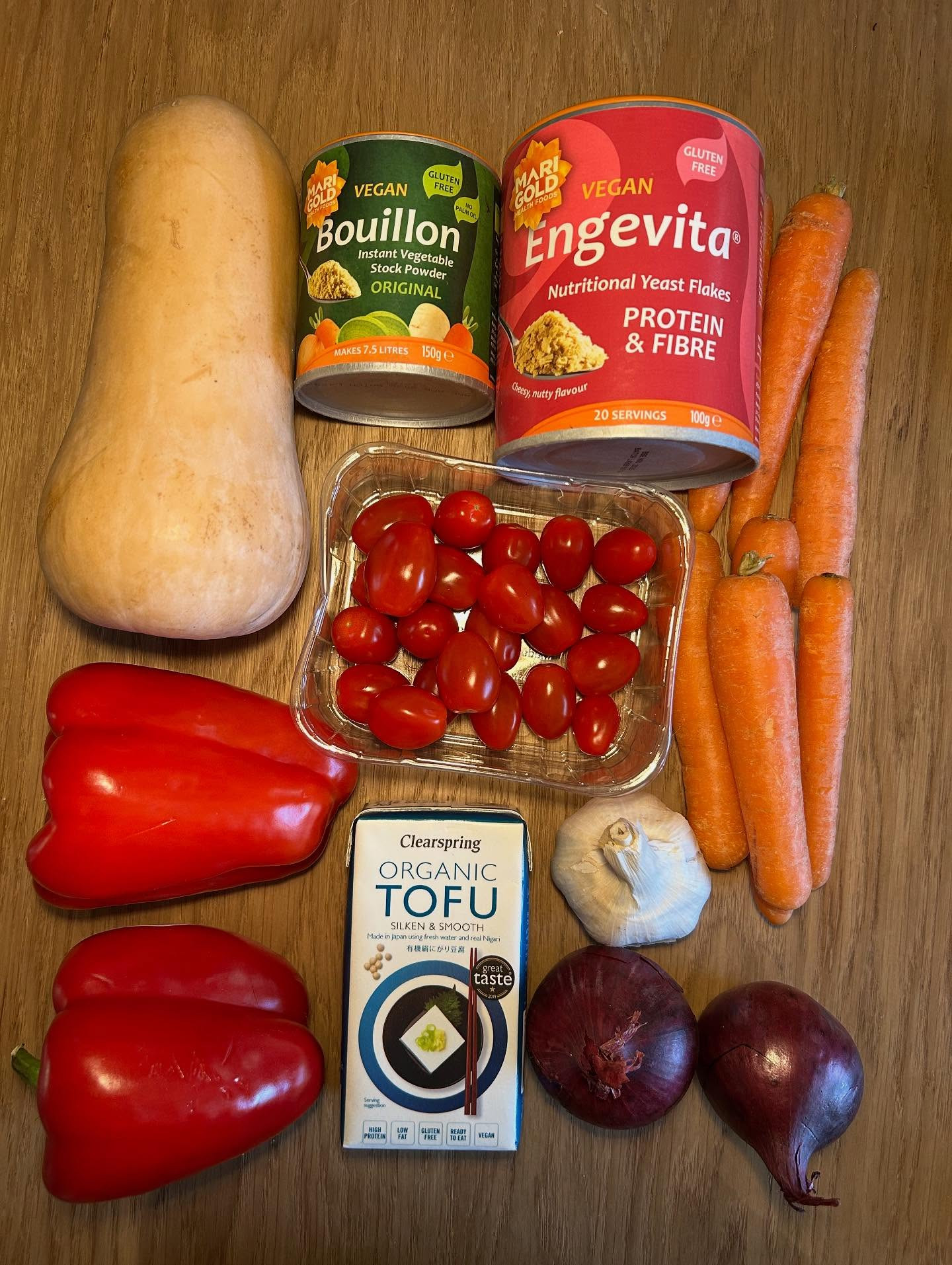 Roasted Autumn Veggie Soup with Chilli Oil Swirl