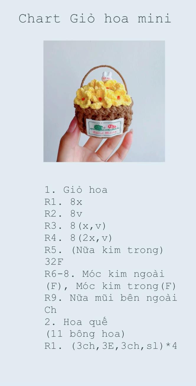 SHARE CHART GIỎ HOA MINI