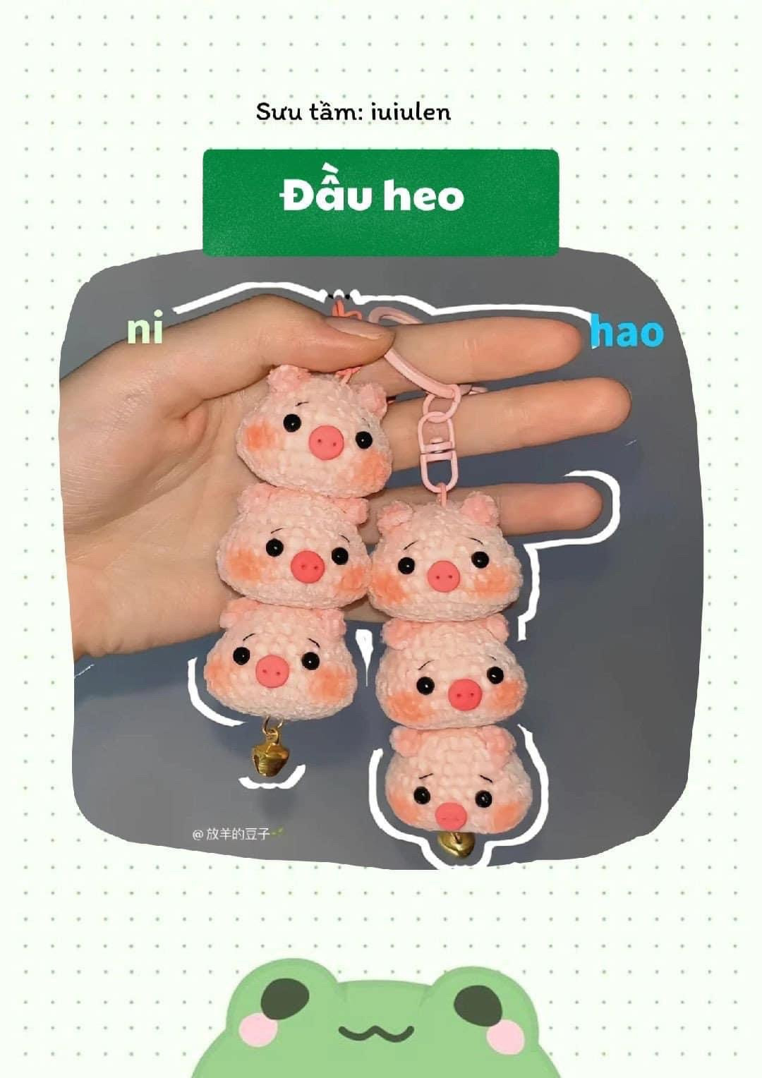 Схема вязания крючком свинки в чашке с молочным чаем