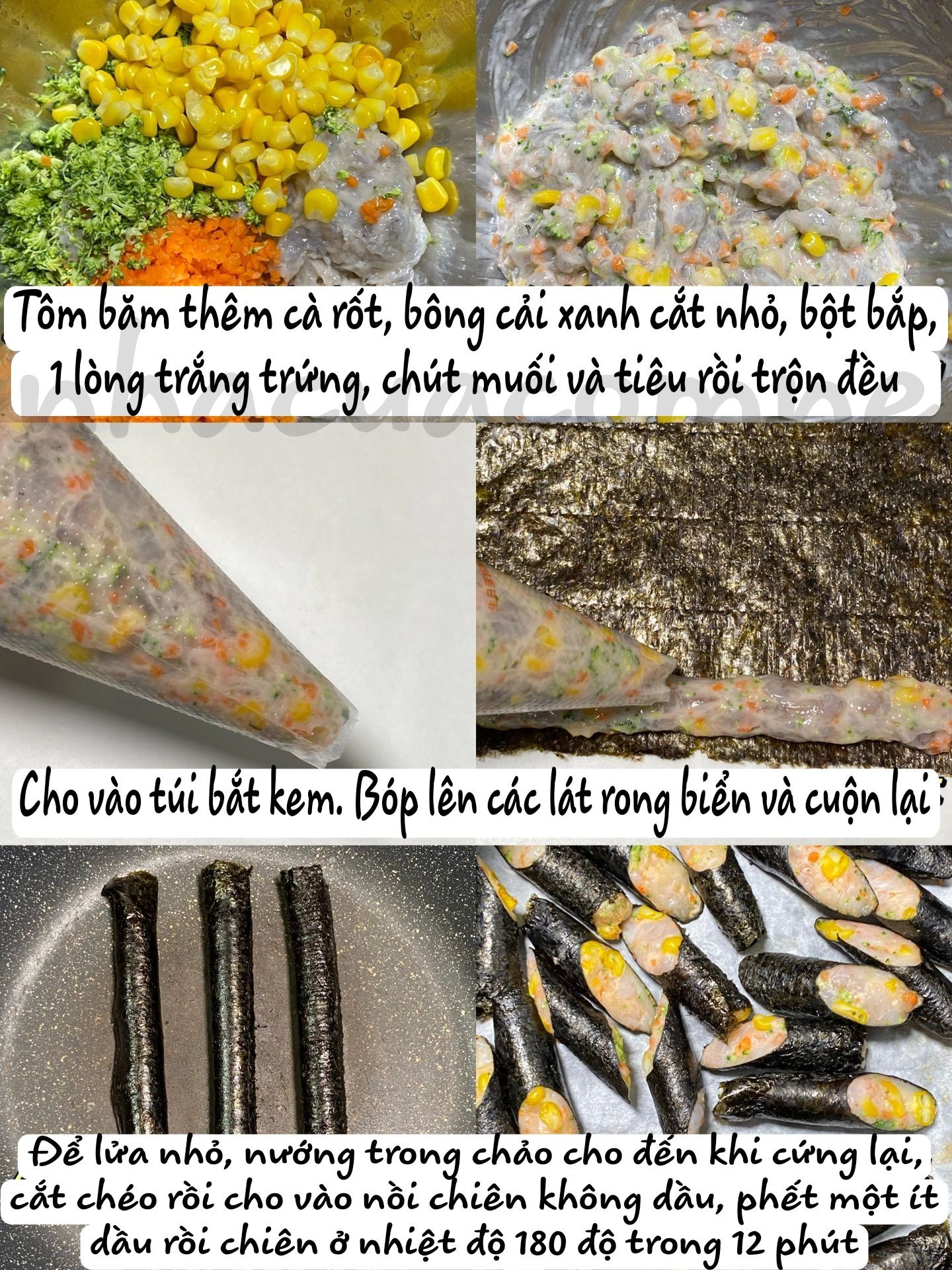 Tôm cuộn rong biển