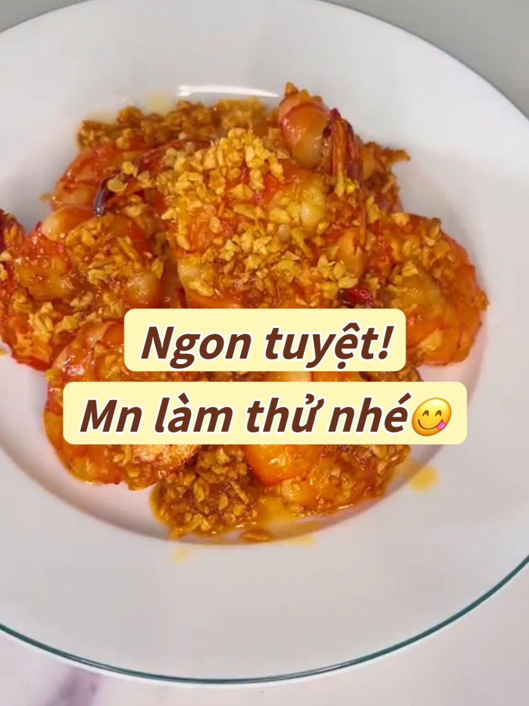 Tôm Sốt Mắm Tỏi Đậm Đà Thơm Ngon