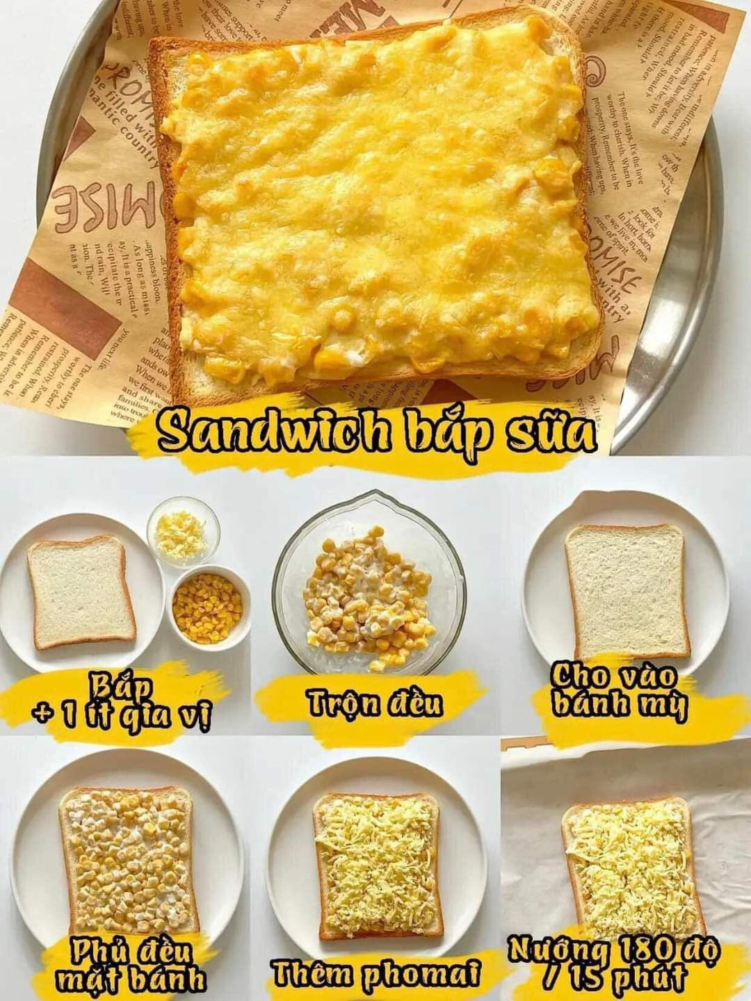 tổng hợp các món sandwich