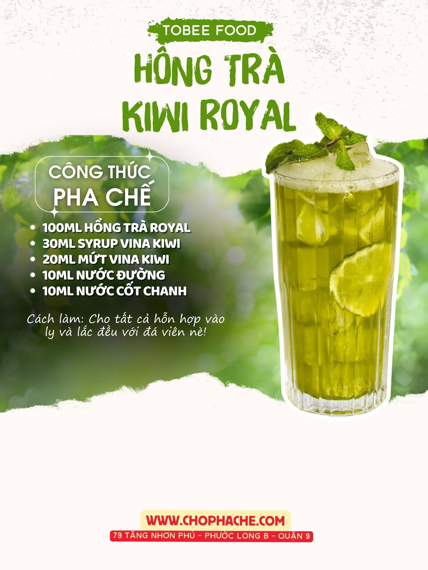 Trà trái cây dễ làm thơm mùi trà lài