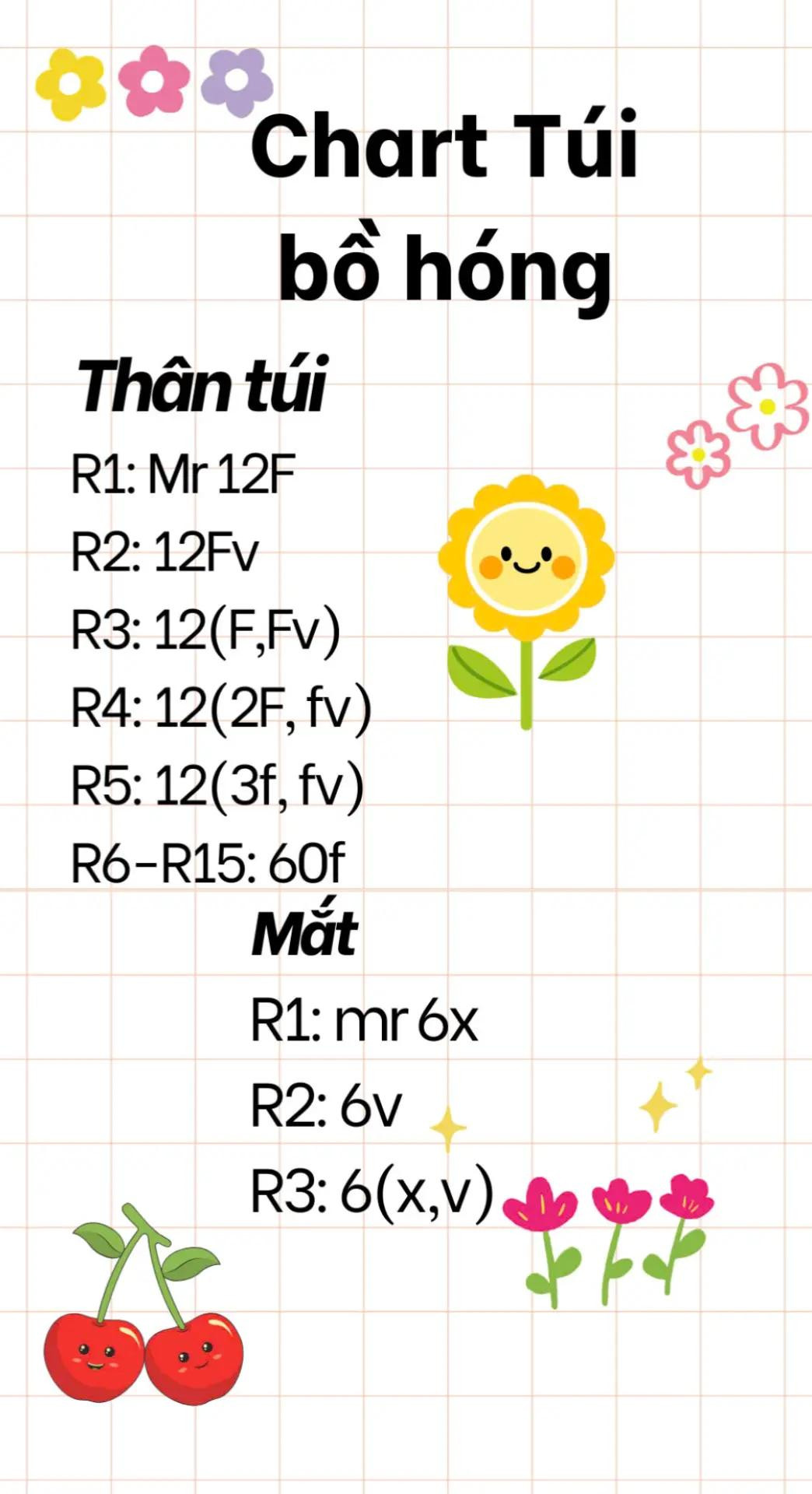 Túi xách len móc hình thú dễ thương với quả bông trang trí