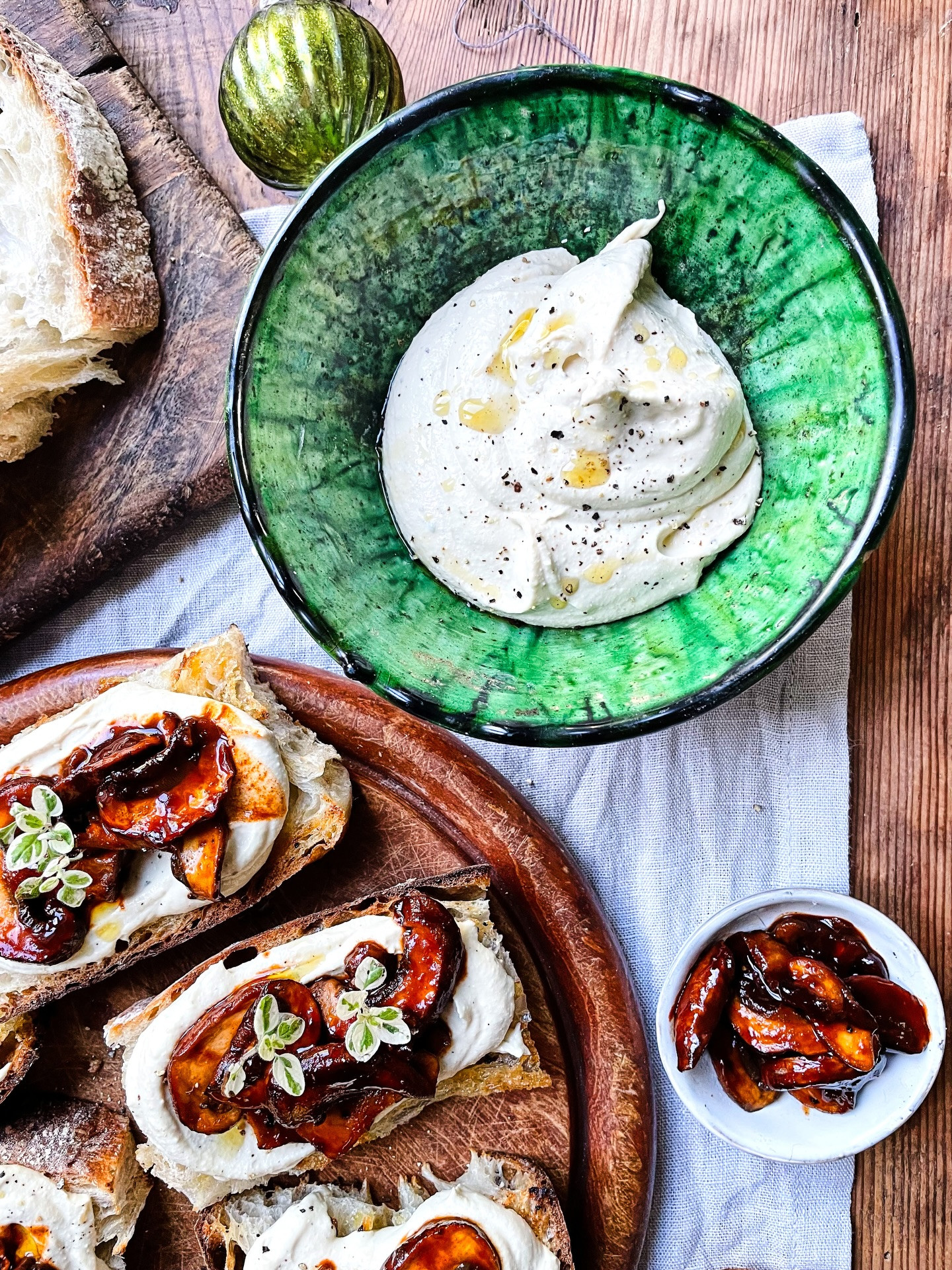 Umami Mushroom Bliss on Whipped Tofu Toast
