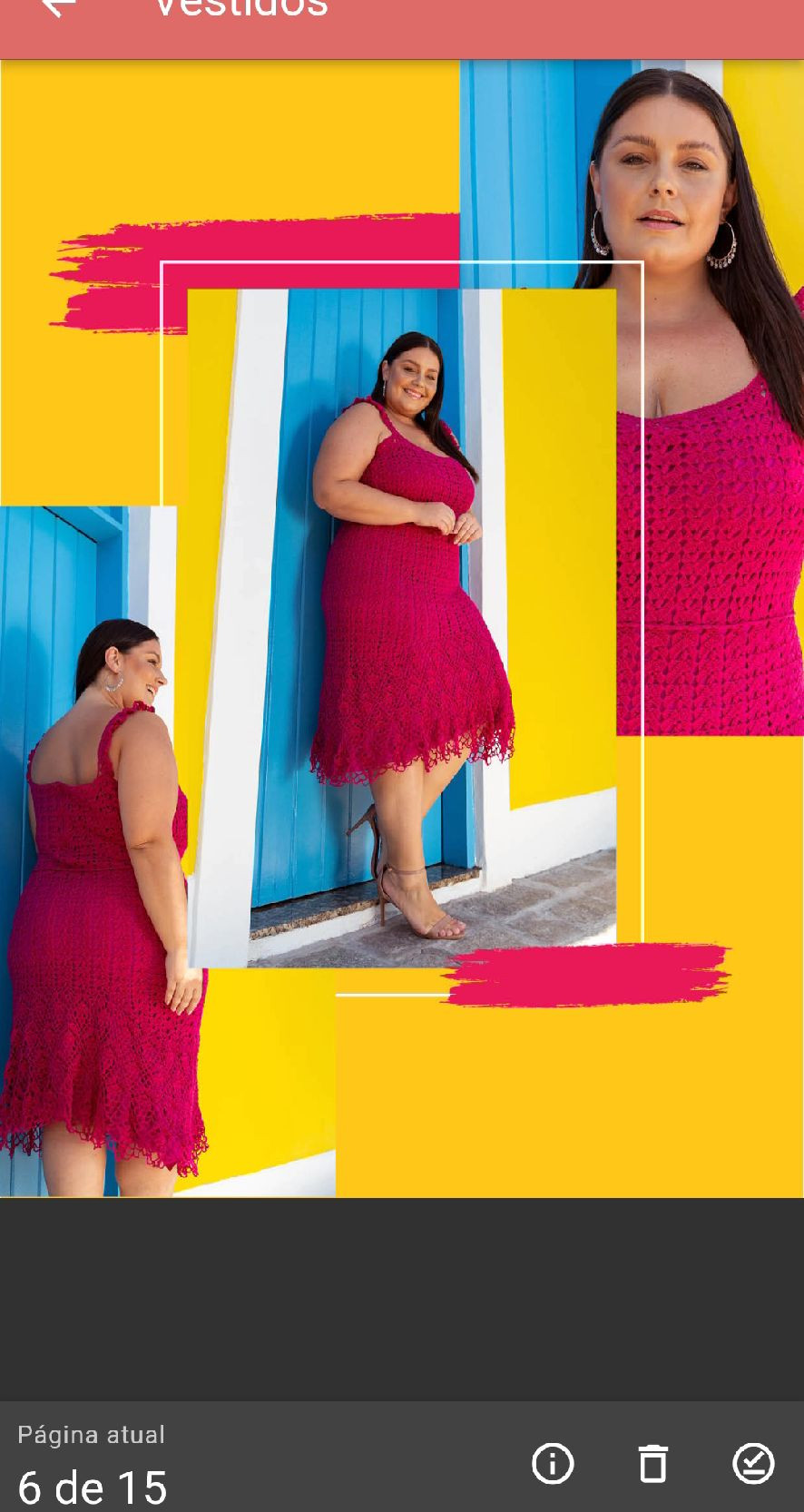 Vestido de Crochê Azul Elegante para Eventos Especiais