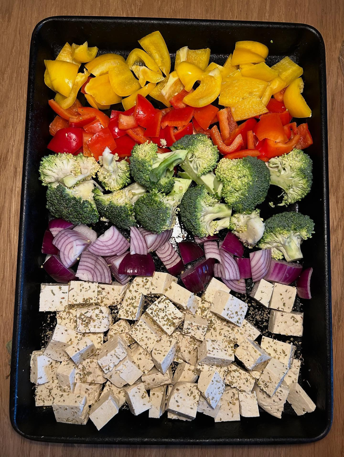Vibrant Tofu and Roasted Veggie Basil Bowl