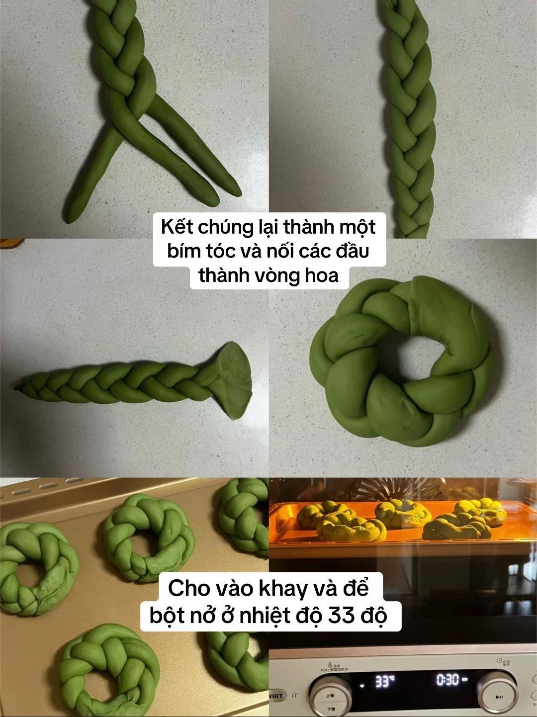 Vòng bánh Giáng Sinh matcha quế, món quà sức khỏe độc đáo