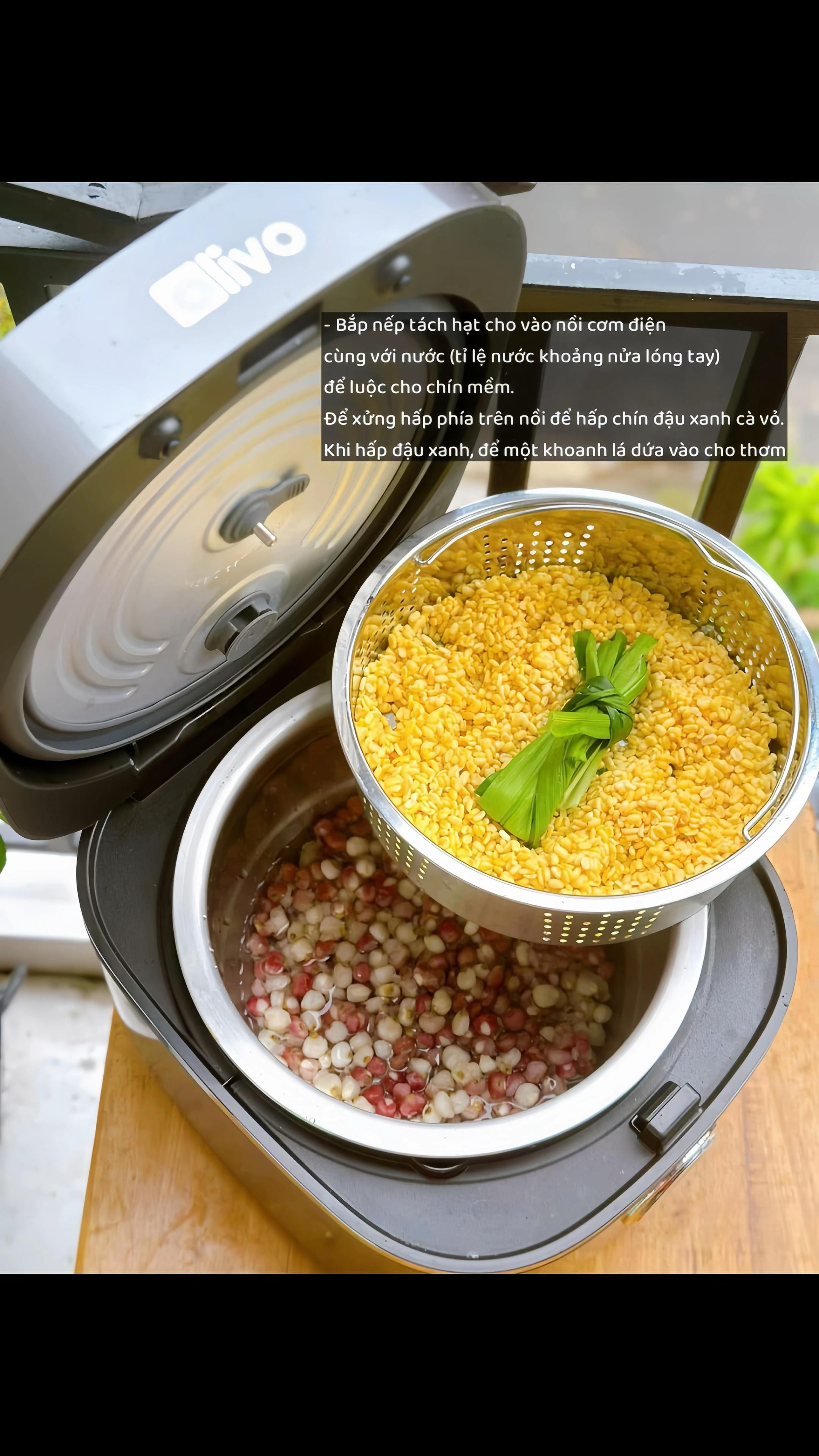 Xôi Bắp Dẻo Thơm Hương Lá Dứa