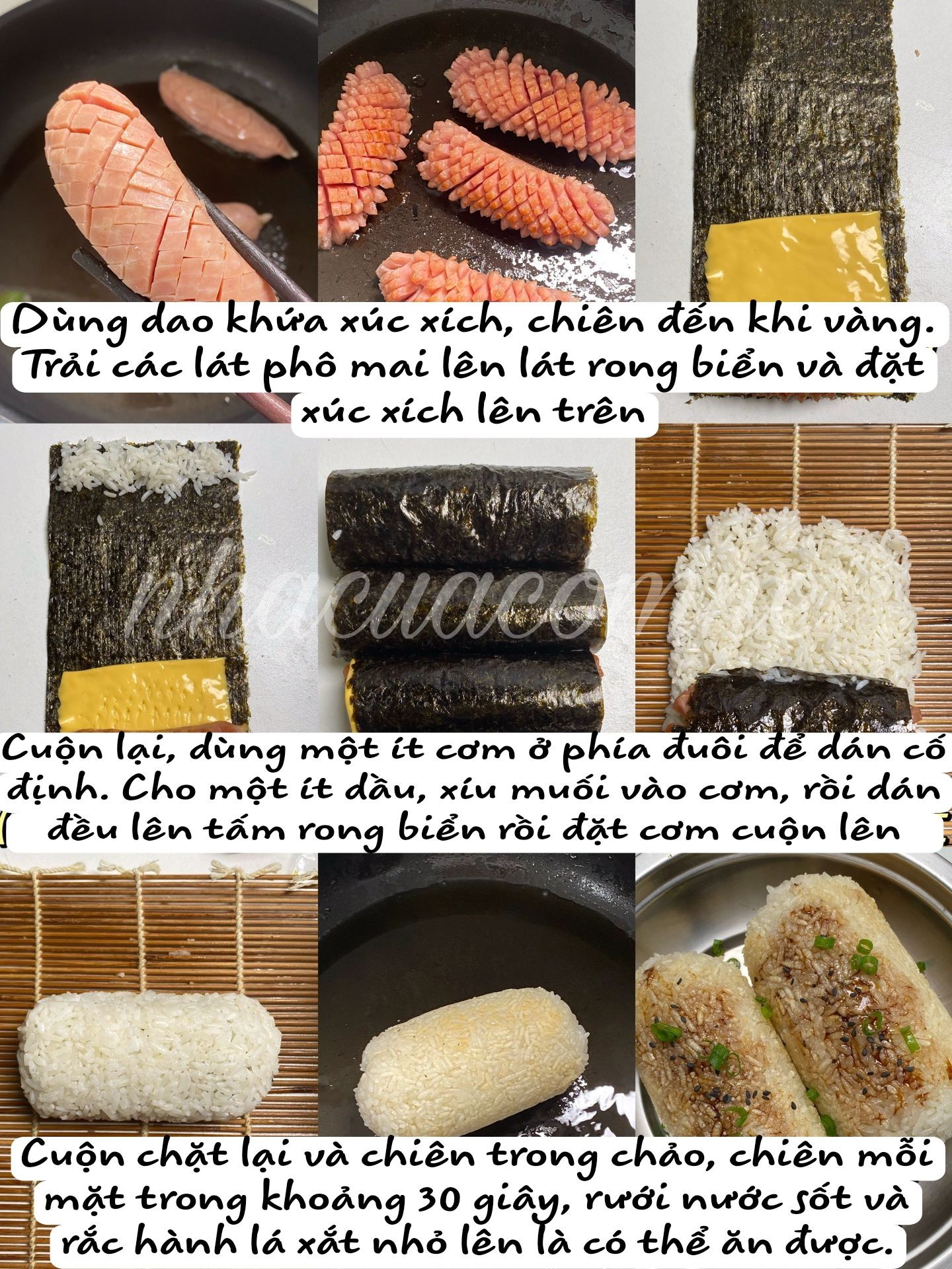 Xúc Xích Rong Biển Chiên Giòn Sốt Mật Ong Đậm Đà