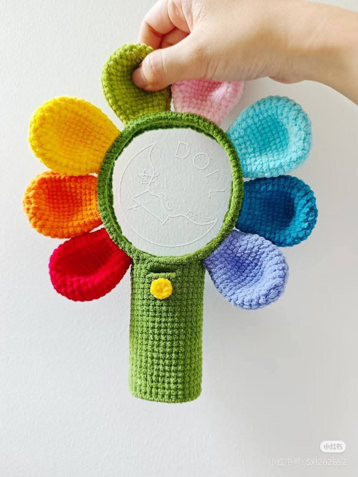 Crochet Sunflower Fan Case Pattern Chart