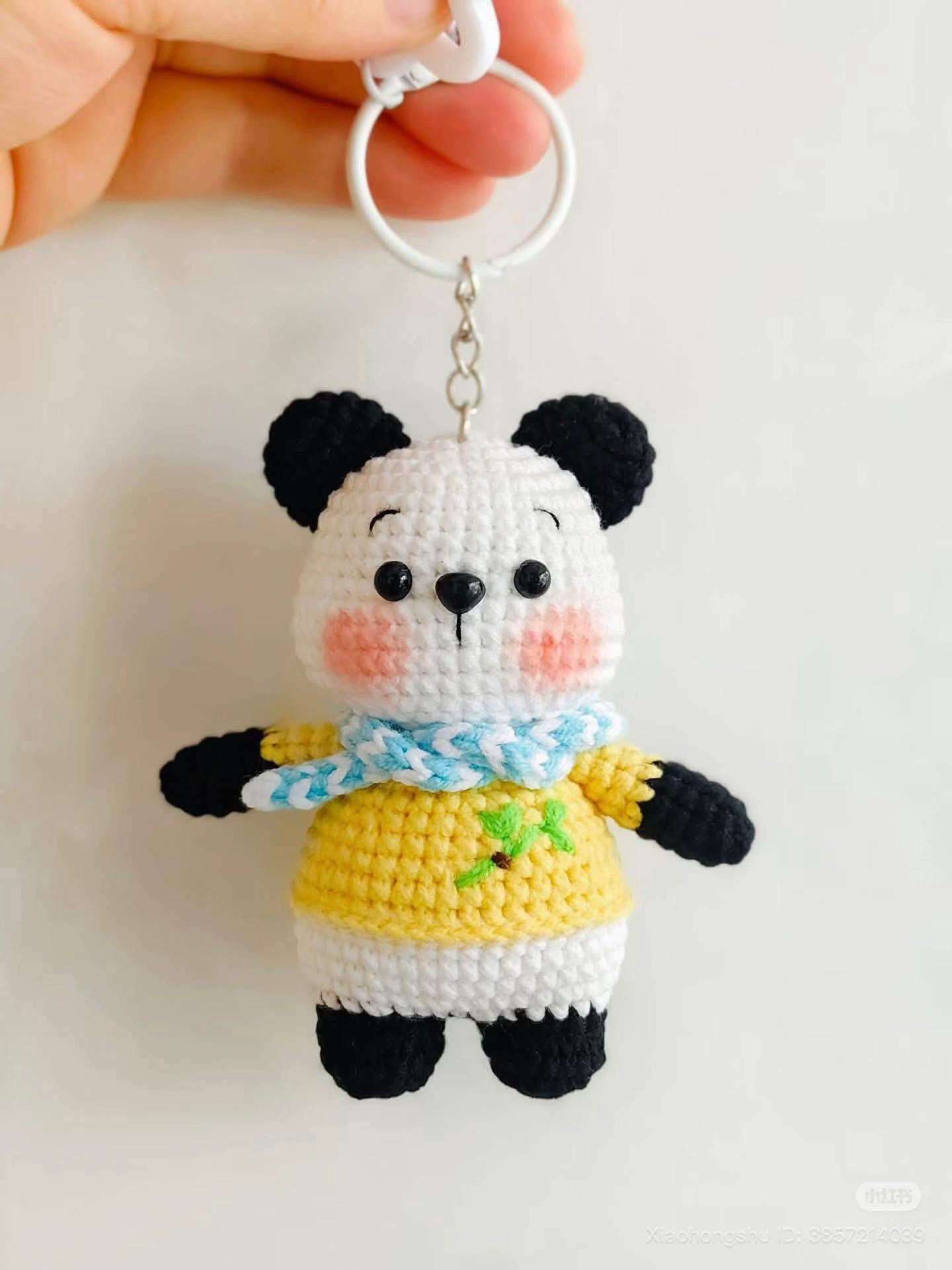 Cute Amigurumi Panda Bear Crochet Pattern Chart