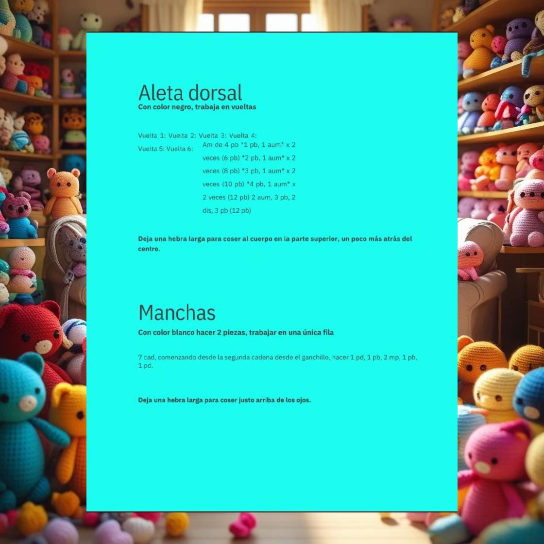 HƯỚNG DẪN MÓC BÚP BÊ CÁ TRÙNG CÀ NHỒI BÔNG ORCA