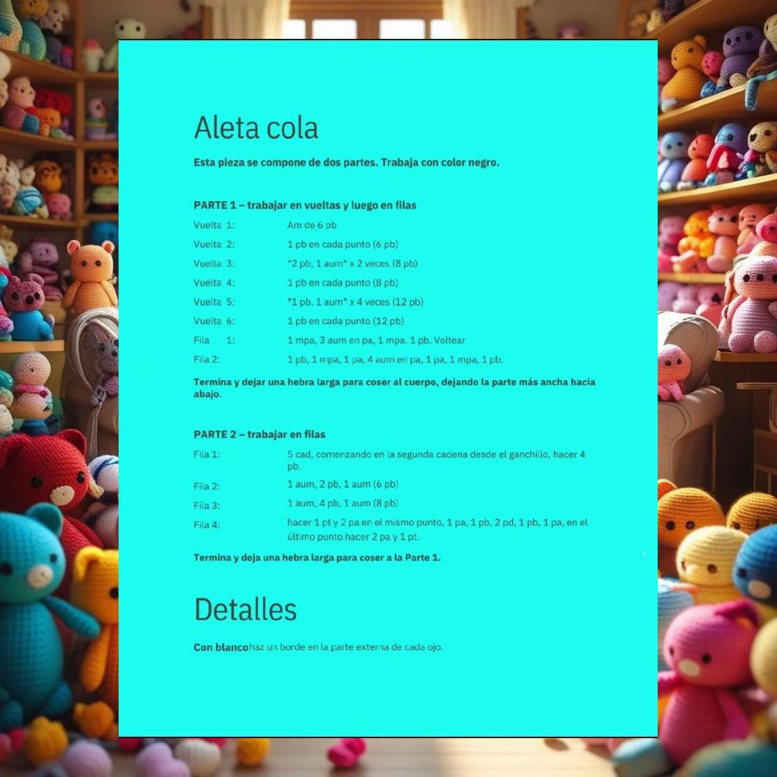 HƯỚNG DẪN MÓC BÚP BÊ CÁ TRÙNG CÀ NHỒI BÔNG ORCA