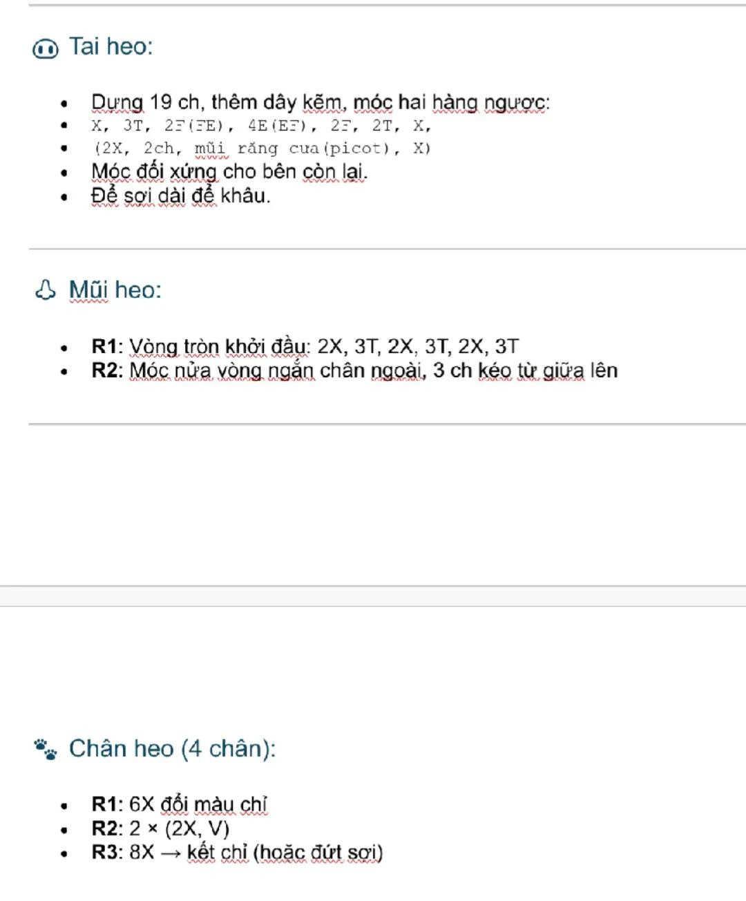 Hướng dẫn móc len búp bê heo hồng dễ thương