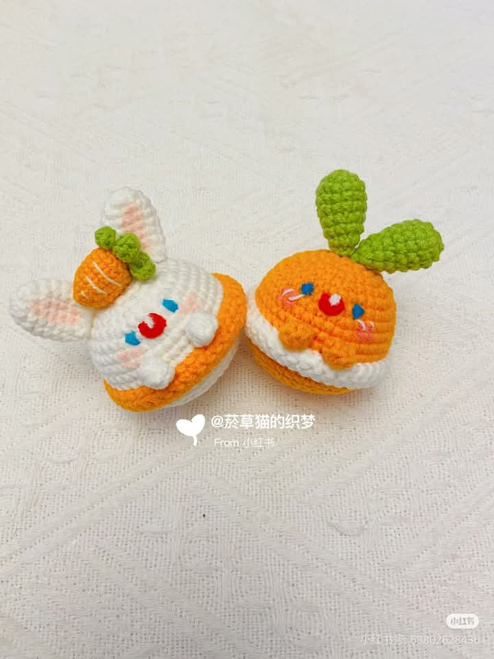 Móc len thỏ cà rốt dễ thương