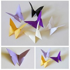 Hướng dẫn gấp con bướm bằng giấy màu đơn giản theo phong cách Origami.
