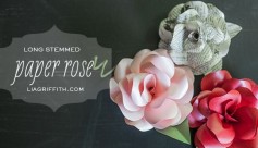 Hướng dẫn làm hoa hồng bằng giấy tuyệt đẹp