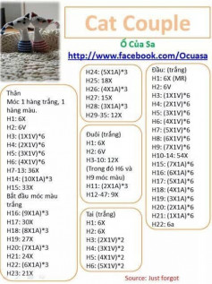 Chart móc mèo (Cat couple)