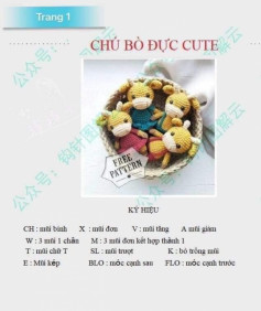 Chart móc bò đực cute.