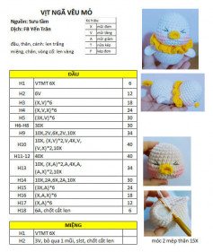 Chart móc vịt ngã vêu mỏ