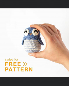 Blue penguin crochet pattern