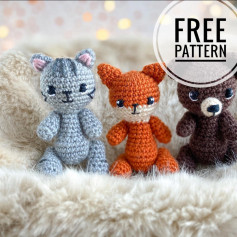 Cat and fox crochet pattern