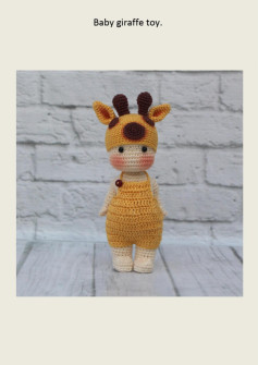 Chart móc hiêu cao cổ Baby giraffe toy.