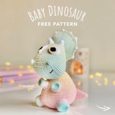 Chart móc khủng long baby dinosaur