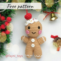 Christmas doll crochet pattern