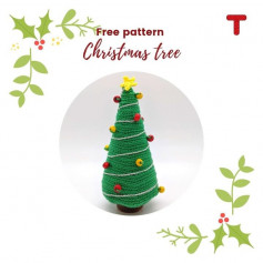 Christmas tree crochet pattern mini size