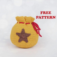 Crochet pattern bag for starfish decorations