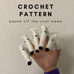 Crochet pattern based off the viral meme