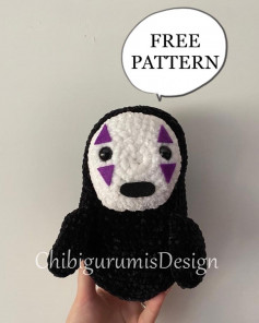 Faceless devil doll crochet pattern