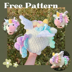 Fat unicorn crochet pattern