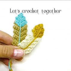 Feather crochet pattern