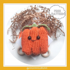 Flat pumpkin crochet pattern