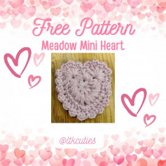 Free pattern meadow mini heart