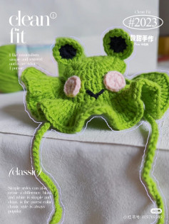 Frog hat crochet pattern