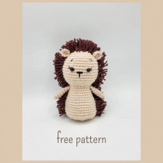 Gray porcupine crochet pattern